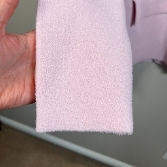 Anthropologie NVLT Knit Relaxed Blazer Jacket Size Small Pink Work Office Soft - Picture 6 of 12